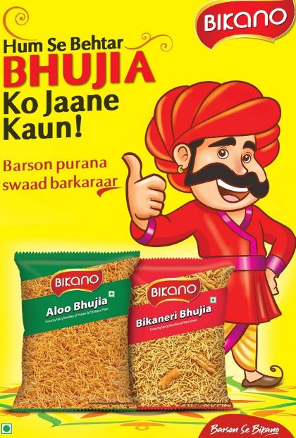 Bikano Bhujia Mascot(rajasthani Character) Device mark 5294161 Trademark