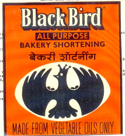 Black Bird (label) Device mark 803811 Trademark