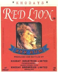 Khodays Red Lion Device mark 903101 Trademark