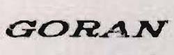 Goran Device mark 913071 Trademark