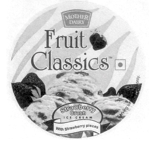 Mother Dairy Fruit Classics With Device Device mark 1309361 Trademark