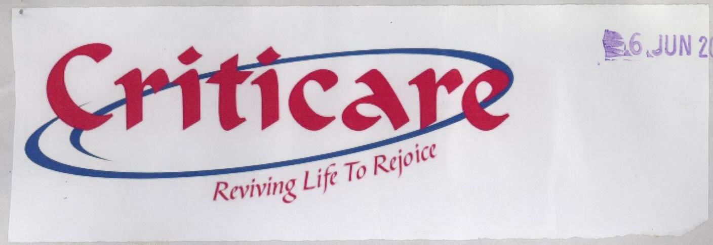 Criticare (label) Device mark 1361821 Trademark