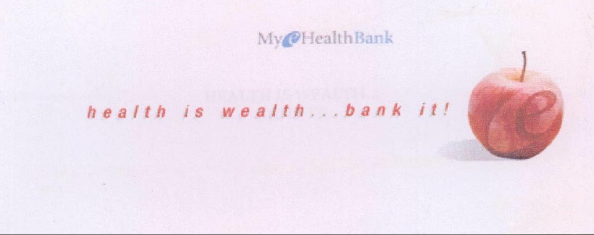 My Health Bank Device mark 1991181 Trademark