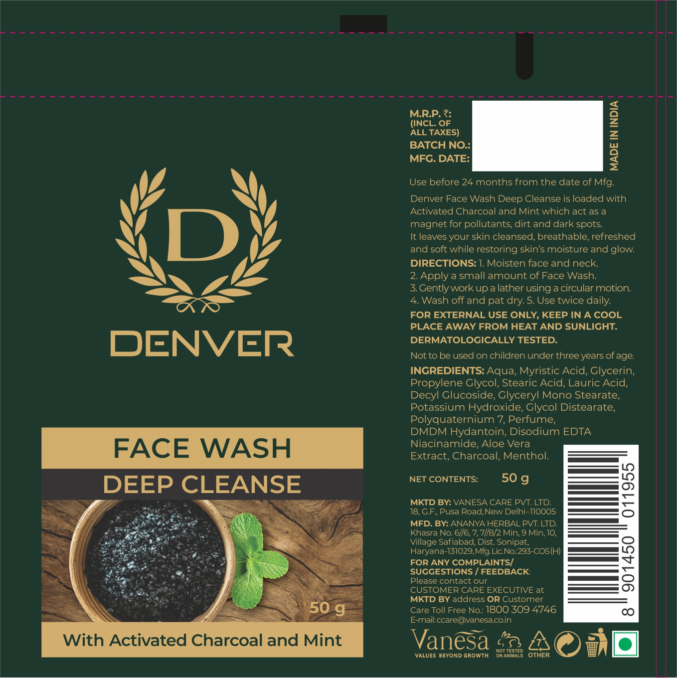 Denver Face Wash Deep Cleanse Device mark 5410691 Trademark