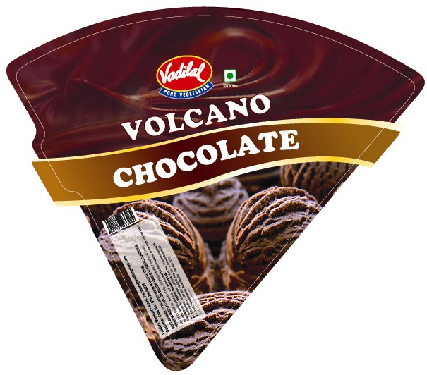 Vadilal Volcano Chocolate Label Device mark 2079376 Trademark