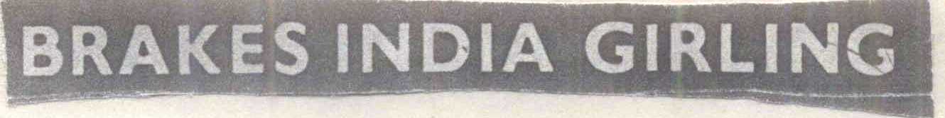Brakes India Girling Device mark 414538 Trademark