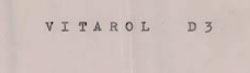 Vitarol D3 Device mark 549401 Trademark