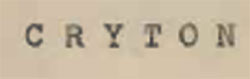 Cryton Device mark 580258 Trademark