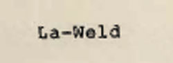 La-weld Device mark 608782 Trademark