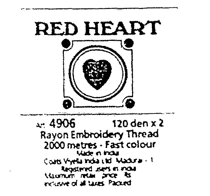 Red Heart Device mark 649121 Trademark
