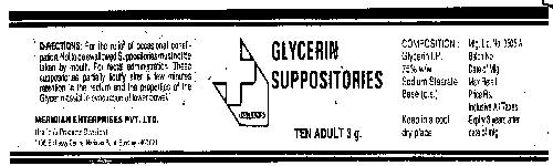 Hallens Glycerin Suppositories(label) Device mark 673346 Trademark