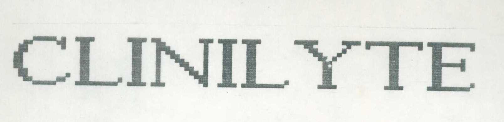 Clinilyte (label) Device mark 698665 Trademark