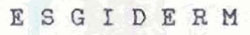 Esgiderm Device mark 700479 Trademark