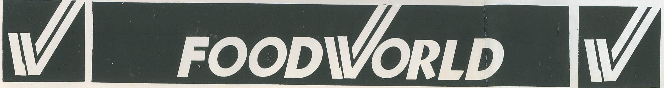 Foodworld (logo) Device mark 707458 Trademark
