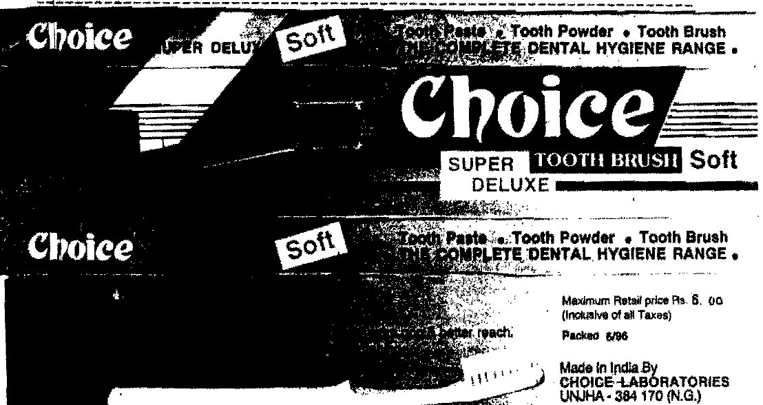 Choice Tooth Brush Device mark 707569 Trademark