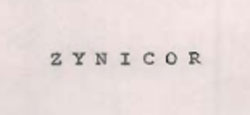 Z Y N I C O R Device mark 732366 Trademark