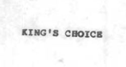 Kings Choice Device mark 740724 Trademark
