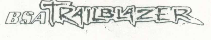 Bsa Trailblazer (label) Device mark 749713 Trademark