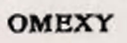 Omexy Device mark 772987 Trademark