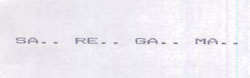 Sa..re..ga..ma. Device mark 777247 Trademark
