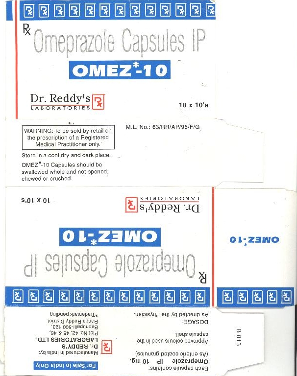 Omez*-10 Device mark 803622 Trademark