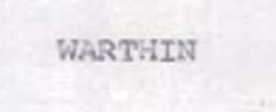 Warthin Device mark 805764 Trademark