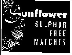 Sunflower Sulphur Free Matches Device mark 809188 Trademark