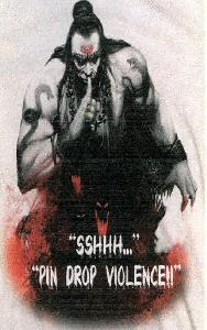 "sshhh..." "pin Drop Violence!!" (device Of Human Caricature) Device mark 2279168 Trademark