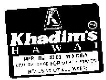 Khadims Hawai Device mark 819692 Trademark