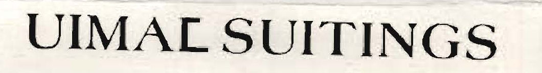 Uimal Suitings Device mark 835769 Trademark