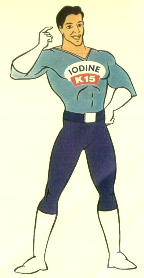 Iodine K15 With Man (device) Device mark 835879 Trademark