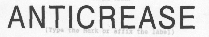 Anticrese Device mark 848756 Trademark