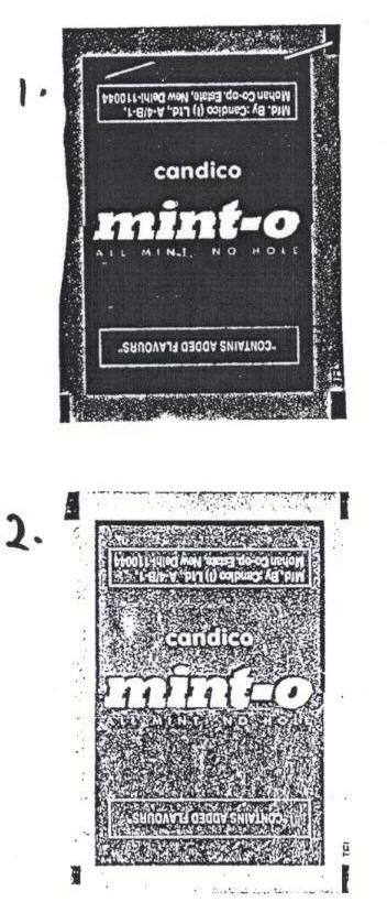 Candico Mint-o (label) Device mark 849050 Trademark