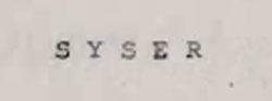 Syser Device mark 882370 Trademark