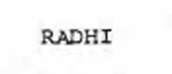 Radhi Device mark 929600 Trademark