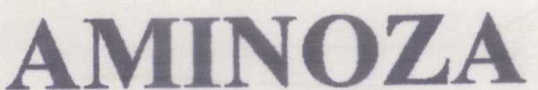 Aminoza (label) Device mark 933166 Trademark