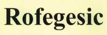 Rofegesic (label) Device mark 943719 Trademark