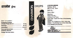 Charmon Drops (label) Device mark 943747 Trademark