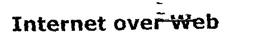 Internet Over Web (label) Device mark 970738 Trademark