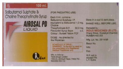 Airosal Pd Device mark 1009985 Trademark