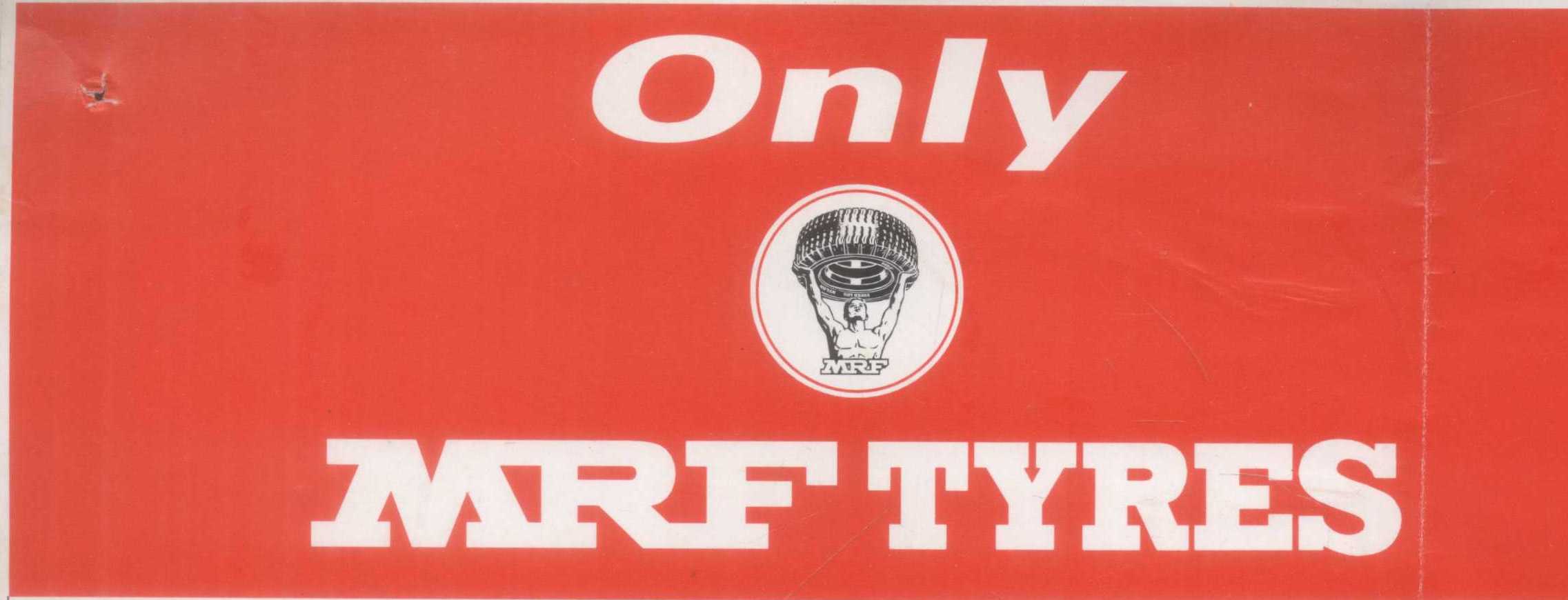Only Mrf Tyres (dev. Of Tyre) Device mark 1040377 Trademark