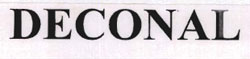 Deconal. Device mark 1047794 Trademark