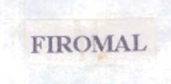 Firomal. Device mark 1048516 Trademark