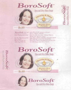 Borosoft Spicial Dry Skin Soap Device mark 1049819 Trademark