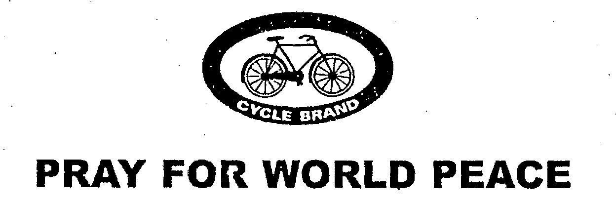 Cycle Brand Pray For World Peace. Device mark 1061554 Trademark