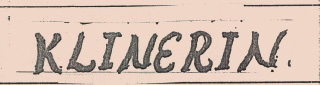 Klinerin Device mark 1078383 Trademark