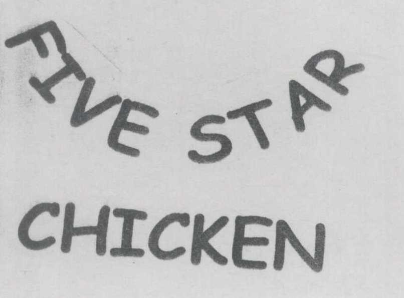 Five Star Chicken Device mark 1111696 Trademark