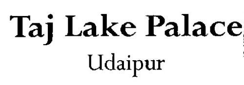 Taj Lake Palace Udaipur Device mark 1134508 Trademark