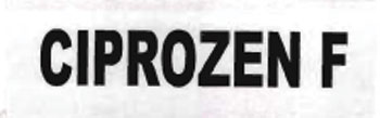 Ciprozen F [lable] Device mark 1159190 Trademark