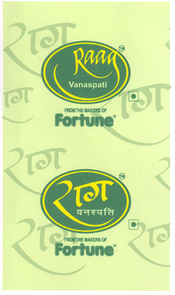 Fortune Raag Vanaspati (lable) Device mark 1174361 Trademark